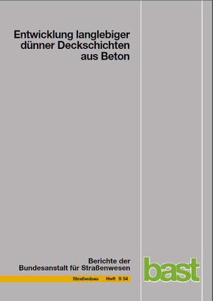 Buchcover Entwicklung langlebiger dünner Deckschichten aus Beton | Nina Sliwa | EAN 9783865097996 | ISBN 3-86509-799-5 | ISBN 978-3-86509-799-6
