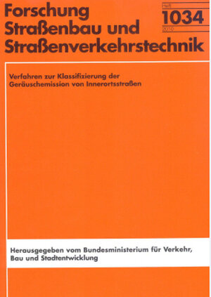 Buchcover Verfahren zur Klassifizierung der Geräuschemissionen von Innerortsstraßen | Mario Gutbier | EAN 9783865099921 | ISBN 3-86509-992-0 | ISBN 978-3-86509-992-1