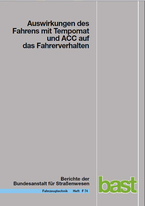 Buchcover Auswirkungen des Fahrens mit Tempomat und ACC auf das Fahrverhalten | Mark Vollrath | EAN 9783865099938 | ISBN 3-86509-993-9 | ISBN 978-3-86509-993-8