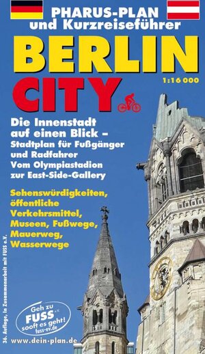 Buchcover Pharus-Plan und Kurzreiseführer Berlin City. Deutsche Ausgabe.  | EAN 9783865140036 | ISBN 3-86514-003-3 | ISBN 978-3-86514-003-6