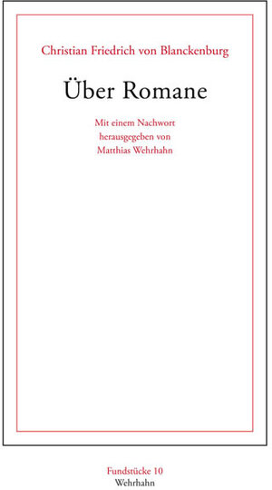 Buchcover Über Romane | Christian F von Blanckenburg | EAN 9783865250001 | ISBN 3-86525-000-9 | ISBN 978-3-86525-000-1