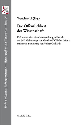 Buchcover Die Öffentlichkeit der Wissenschaft | Volker Gerhardt | EAN 9783865255266 | ISBN 3-86525-526-4 | ISBN 978-3-86525-526-6