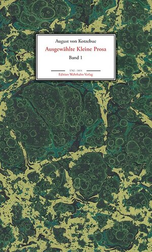 Buchcover Ausgewählte Kleine Prosa | August von Kotzebue | EAN 9783865256782 | ISBN 3-86525-678-3 | ISBN 978-3-86525-678-2