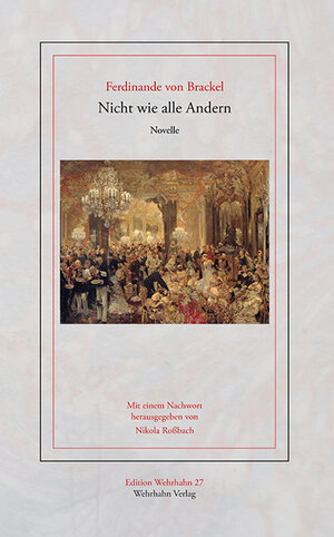 Buchcover Nicht wie alle Andern | Ferdinande von Brackel | EAN 9783865257055 | ISBN 3-86525-705-4 | ISBN 978-3-86525-705-5