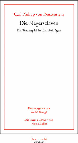 Buchcover Die Negersclaven | Carl Philipp von Reitzenstein | EAN 9783865257789 | ISBN 3-86525-778-X | ISBN 978-3-86525-778-9