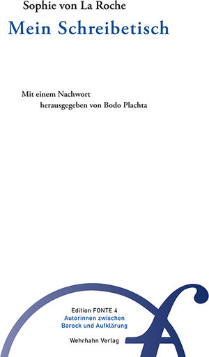 Buchcover Mein Schreibetisch | Sophie von La Roche | EAN 9783865259417 | ISBN 3-86525-941-3 | ISBN 978-3-86525-941-7