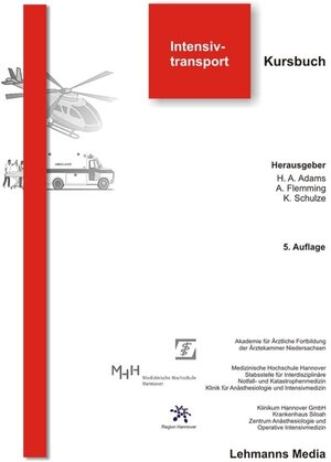 Buchcover Intensivtransport  | EAN 9783865412546 | ISBN 3-86541-254-8 | ISBN 978-3-86541-254-6