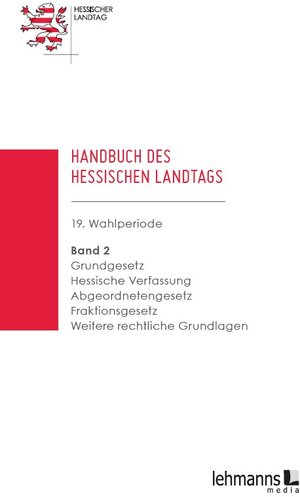 Buchcover Handbuch des Hessischen Landtags. 19. Wahlperiode.  | EAN 9783865416155 | ISBN 3-86541-615-2 | ISBN 978-3-86541-615-5