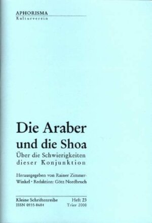 Buchcover Die Araber und die Shoa | Azmi Bishara | EAN 9783865751010 | ISBN 3-86575-101-6 | ISBN 978-3-86575-101-0