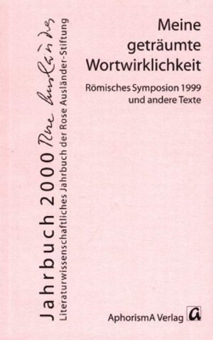 Buchcover Meine geträumte Wortwirklichkeit  | EAN 9783865752703 | ISBN 3-86575-270-5 | ISBN 978-3-86575-270-3