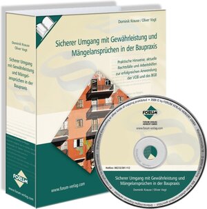 Buchcover Sicherer Umgang mit Gewährleistung und Mängelansprüchen in der Baupraxis mit CD-ROM  | EAN 9783865861689 | ISBN 3-86586-168-7 | ISBN 978-3-86586-168-9