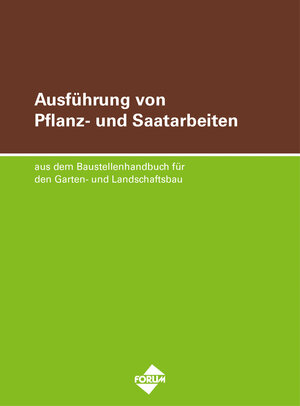 Buchcover Ausführung von Pflanz- und Saatarbeiten | Thomas Bauer | EAN 9783865865649 | ISBN 3-86586-564-X | ISBN 978-3-86586-564-9