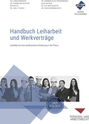 Buchcover Handbuch Leiharbeit und Werkverträge | Ole-Jonas Bödeker | EAN 9783865868244 | ISBN 3-86586-824-X | ISBN 978-3-86586-824-4