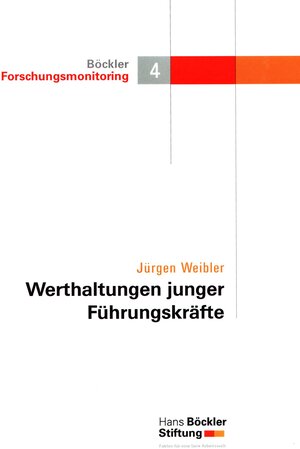 Buchcover Werthaltungen junger Führungskräfte | Jürgen Weibler | EAN 9783865930958 | ISBN 3-86593-095-6 | ISBN 978-3-86593-095-8
