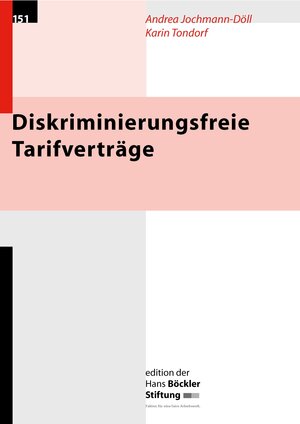 Buchcover Diskriminierungsfreie Tarifverträge | Andrea Jochmann-Döll | EAN 9783865931290 | ISBN 3-86593-129-4 | ISBN 978-3-86593-129-0