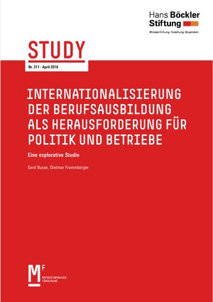 Buchcover Internationalisierung der Berufsausbildung als Herausforderung für Politik und Betriebe | Gerd Busse | EAN 9783865932174 | ISBN 3-86593-217-7 | ISBN 978-3-86593-217-4