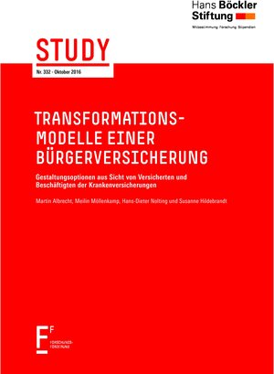 Buchcover Transformations-Modelle einer Bürgerversicherung | Martin Albrecht | EAN 9783865932402 | ISBN 3-86593-240-1 | ISBN 978-3-86593-240-2