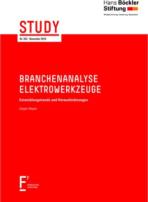 Buchcover Branchenanalye Elektrowerkzeuge | Jürgen Dispan | EAN 9783865932518 | ISBN 3-86593-251-7 | ISBN 978-3-86593-251-8