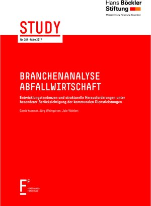 Buchcover Branchenanalyse Abfallwirtschaft | Gerrit Kraemer | EAN 9783865932631 | ISBN 3-86593-263-0 | ISBN 978-3-86593-263-1