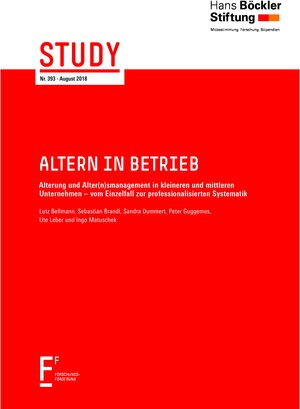 Buchcover Altern in Betrieb | Lutz Bellmann | EAN 9783865933058 | ISBN 3-86593-305-X | ISBN 978-3-86593-305-8