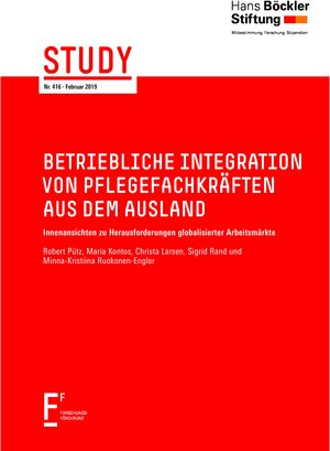 Buchcover Betriebliche Integration von Pflegefachkräften aus dem Ausland | Robert Pütz | EAN 9783865933317 | ISBN 3-86593-331-9 | ISBN 978-3-86593-331-7