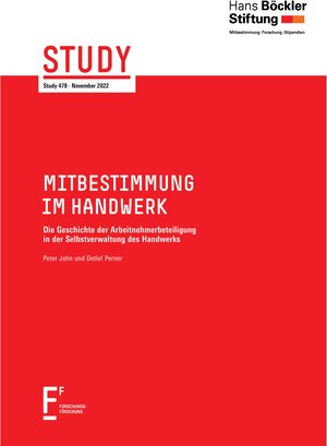 Buchcover Mitbestimmung im Handwerk | Peter John | EAN 9783865933959 | ISBN 3-86593-395-5 | ISBN 978-3-86593-395-9