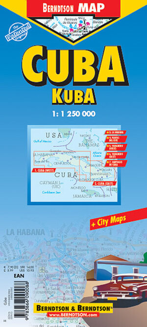 Kuba 1 : 1 250 000. Road Map