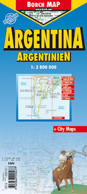 Argentina 1 : 3 800 000 (Borch Map)