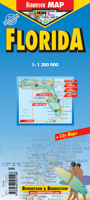 Florida 1 : 1 200 000 - Road Map + City Maps