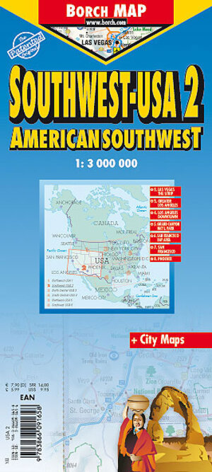 USA 2. American Southwest 1 : 3 000 000 (Borch Map)