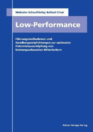 Buchcover Low Performance | Malcolm Schauf | EAN 9783866186415 | ISBN 3-86618-641-X | ISBN 978-3-86618-641-5