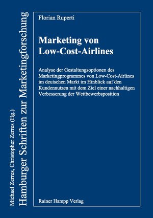 Buchcover Marketing von Low-Cost-Airlines | Florian Ruperti | EAN 9783866186842 | ISBN 3-86618-684-3 | ISBN 978-3-86618-684-2