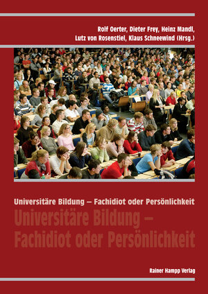 Buchcover Universitäre Bildung – Fachidiot oder Persönlichkeit  | EAN 9783866186972 | ISBN 3-86618-697-5 | ISBN 978-3-86618-697-2