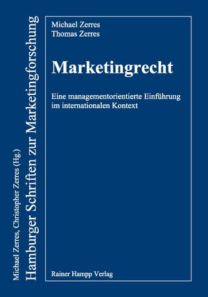 Buchcover Marketingrecht | Michael Zerres | EAN 9783866186996 | ISBN 3-86618-699-1 | ISBN 978-3-86618-699-6