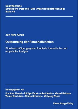 Buchcover Outsourcing der Personalfunktion | Jun Hwa Kwon | EAN 9783866187016 | ISBN 3-86618-701-7 | ISBN 978-3-86618-701-6
