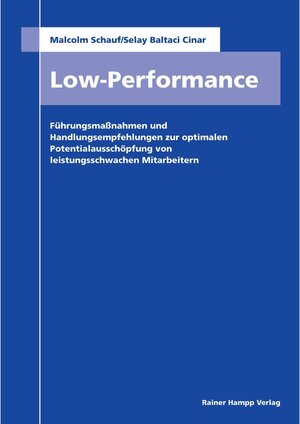 Buchcover Low Performance | Malcolm Schauf | EAN 9783866187412 | ISBN 3-86618-741-6 | ISBN 978-3-86618-741-2