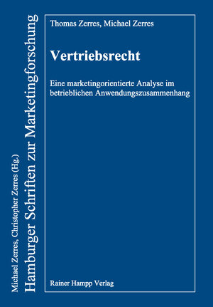 Buchcover Vertriebsrecht | Thomas Zerres | EAN 9783866188570 | ISBN 3-86618-857-9 | ISBN 978-3-86618-857-0
