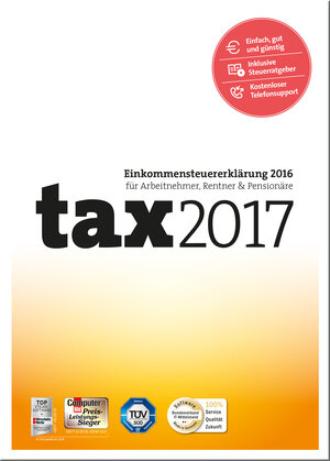 Buchcover tax 2017  | EAN 9783866217195 | ISBN 3-86621-719-6 | ISBN 978-3-86621-719-5