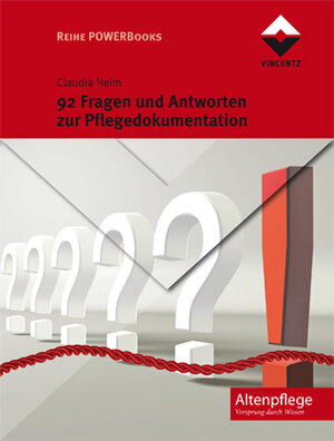 Buchcover 92 Fragen und Antworten zur Pflegedokumentation | Claudia Heim | EAN 9783866301894 | ISBN 3-86630-189-8 | ISBN 978-3-86630-189-4