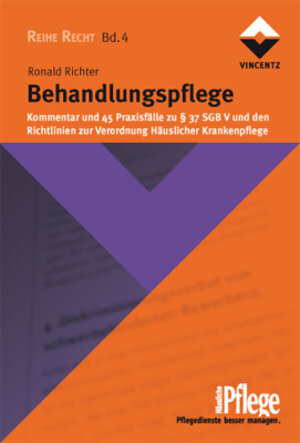 Buchcover Behandlungspflege | Ronald Richter | EAN 9783866302204 | ISBN 3-86630-220-7 | ISBN 978-3-86630-220-4