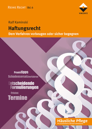 Buchcover Haftungsrecht | Ralf Kaminski | EAN 9783866303690 | ISBN 3-86630-369-6 | ISBN 978-3-86630-369-0