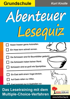 Buchcover Abenteuer Lesequiz | Kurt Knolle | EAN 9783866321106 | ISBN 3-86632-110-4 | ISBN 978-3-86632-110-6