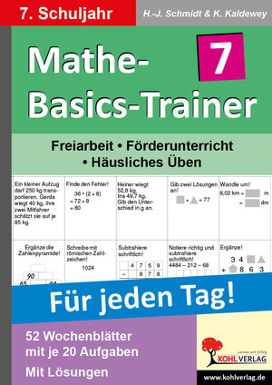 Buchcover Mathe-Basics-Trainer / Klasse 7 | Hans J Schmidt | EAN 9783866323643 | ISBN 3-86632-364-6 | ISBN 978-3-86632-364-3