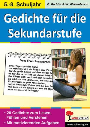 Buchcover Lernwerkstatt Gedichte für die Sekundarstufe | Birgit Richter | EAN 9783866323896 | ISBN 3-86632-389-1 | ISBN 978-3-86632-389-6