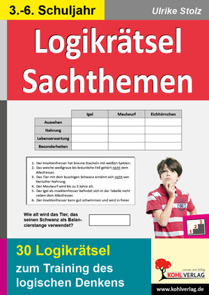 Buchcover Logikrätsel Sachthemen | Ulrike Stolz | EAN 9783866324534 | ISBN 3-86632-453-7 | ISBN 978-3-86632-453-4