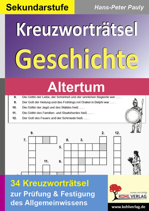 Buchcover Kreuzworträtsel Geschichte / Altertum | Hans-Peter Pauly | EAN 9783866324879 | ISBN 3-86632-487-1 | ISBN 978-3-86632-487-9
