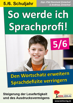 Buchcover So werde ich Sprachprofi! / Klasse 5-6 | Reinhold Zinterhof | EAN 9783866325104 | ISBN 3-86632-510-X | ISBN 978-3-86632-510-4