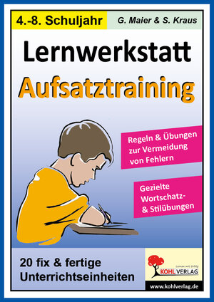 Buchcover Lernwerkstatt Aufsatztraining | Gerlinde Maier | EAN 9783866326781 | ISBN 3-86632-678-5 | ISBN 978-3-86632-678-1