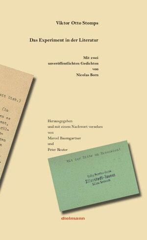 Buchcover Das Experiment in der Literatur | Victor Otto Stomps | EAN 9783866383050 | ISBN 3-86638-305-3 | ISBN 978-3-86638-305-0