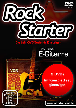 Buchcover Rockstarter Vol. 1-3 - E-Gitarre (3 DVDs) | Tim Gebel | EAN 9783866420793 | ISBN 3-86642-079-X | ISBN 978-3-86642-079-3